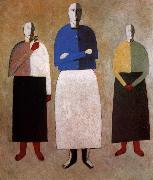 Kasimir Malevich Three Women oil on canvas